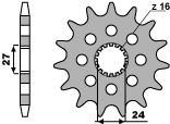 PBR gear wheel 2190 18 18NC